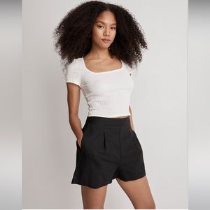 Madewell linen pull on shorts